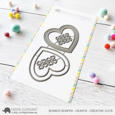 Mama Elephant Creative Cuts - Shaker Shapes - Hearts